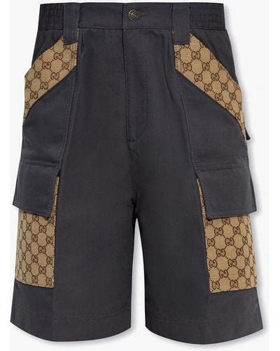 mens black gucci shorts|gucci sweatpants for men.